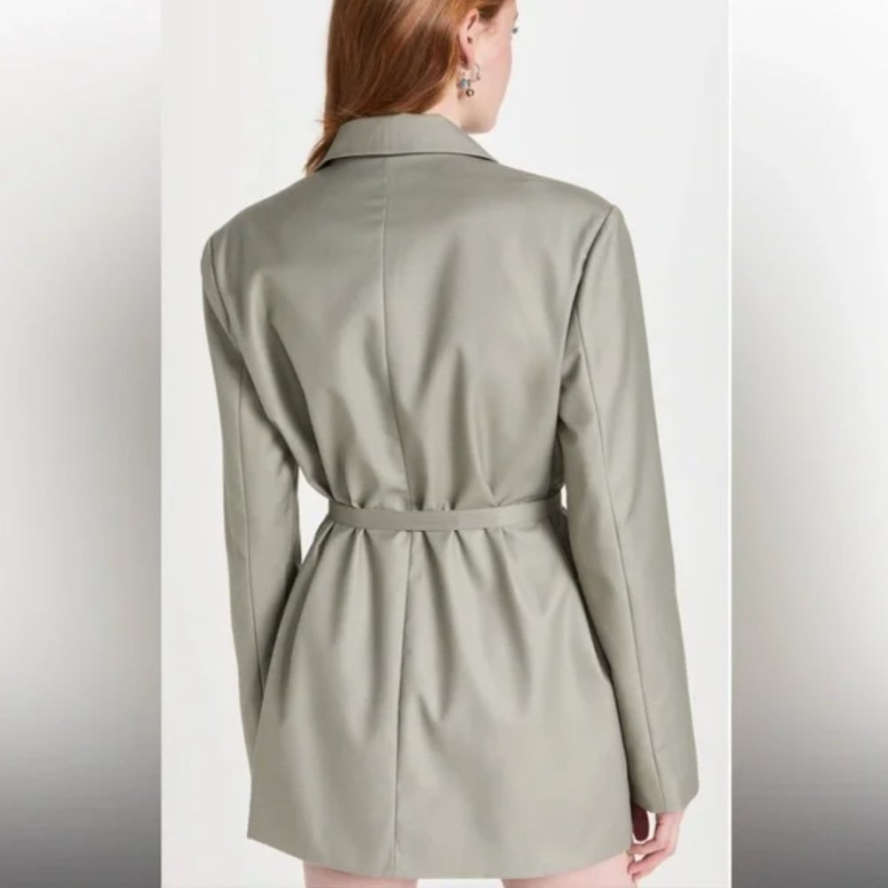 Lioness Sage Gray Belted Blazer Dress - Picture 6 of 8
